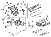 OEM Ford Bronco Rear Main Seal Retainer Diagram - JR3Z-6701-A