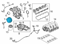 OEM 2021 Ford F-350 Super Duty Vibration Damper Diagram - LC3Z-6312-B