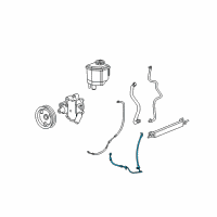 OEM 2008 Dodge Charger Hose-Power Steering Pressure Diagram - 4782954AG