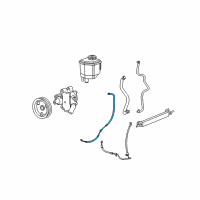 OEM 2010 Chrysler 300 Hose-Power Steering Return Diagram - 4895769AD