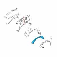 OEM 1999 Chevrolet Express 2500 Shield Asm-Front Wheelhouse Panel Splash *Marked Print Diagram - 15763691