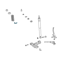 OEM 2005 Chrysler Crossfire BUSHING-Spring Diagram - 5102303AA