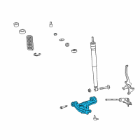 OEM 2006 Chrysler Crossfire Lower Control Arm Diagram - 5099898AA