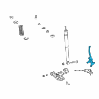 OEM 2004 Chrysler Crossfire Steering Knuckle Diagram - 5097557AA