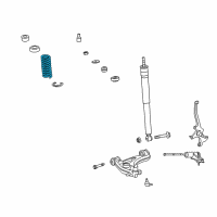 OEM Chrysler Crossfire Front Coil Spring Diagram - 5135480AA