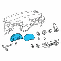 OEM 2020 Toyota C-HR Cluster Assembly Diagram - 83800-10B91