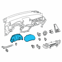 OEM Toyota C-HR Cluster Assembly Diagram - 83800-10B91