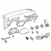 OEM 2019 Toyota C-HR Fuel Door Switch Diagram - 84841-10020