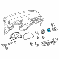 OEM 2020 Toyota C-HR Hazard Switch Diagram - 84332-10200