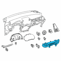 OEM 2020 Toyota C-HR Dash Control Unit Diagram - 55900-F4360