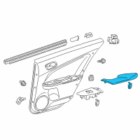 OEM 2017 Toyota Prius Armrest Diagram - 74250-47010-C0