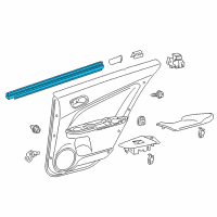 OEM 2019 Toyota Prius Belt Weatherstrip Diagram - 68174-47061