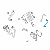 OEM Ford Fiesta Lower Oxygen Sensor Diagram - AE8Z-9G444-B