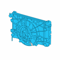 OEM 2004 Dodge Viper Module-Radiator Cooling Diagram - 5290099AD