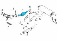 OEM 2022 Ford Bronco Sport CONVERTER ASY Diagram - LX6Z-5E212-KR