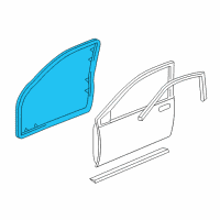 OEM Buick Park Avenue Weatherstrip Asm-Front Side Door <Use 1C5K Diagram - 25666179