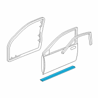 OEM 1997 Buick Park Avenue Lower Weatherstrip Diagram - 25634571