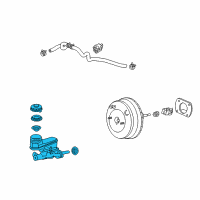 OEM 2013 Acura TL Master Cylinder Assembly Diagram - 46100-TK4-A01