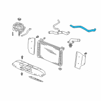 OEM 2004 GMC Sierra 1500 Hose Asm-Radiator Inlet Diagram - 15179497