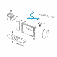 OEM 2000 Chevrolet Silverado 1500 Lower Hose Diagram - 15059572