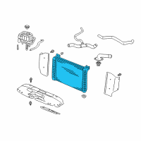 OEM 2000 Chevrolet Silverado 1500 Radiator Diagram - 15849616