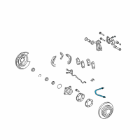 OEM 2015 Toyota 4Runner Brake Hose Diagram - 90947-02H17