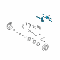 OEM 2009 Toyota 4Runner Caliper Diagram - 47730-35170