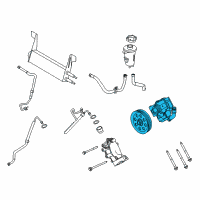 OEM Ford F-350 Super Duty Power Steering Pump Diagram - BC3Z-3A696-C