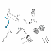 OEM 2012 Ford F-350 Super Duty Upper Return Line Diagram - BC3Z-3A713-M