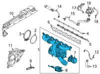 OEM BMW M340i TURBO CHARGER Diagram - 11-65-7-934-387