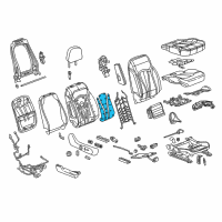 OEM 2018 Buick Envision Seat Back Heater Diagram - 84020193