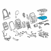 OEM 2018 Buick Envision Seat Cushion Pad Diagram - 84162681