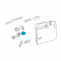 OEM 2012 Ford F-250 Super Duty Mirror Switch Diagram - 7C3Z-17B676-AA