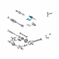 OEM 2022 Toyota Tacoma Inner Boot Diagram - 04438-04050