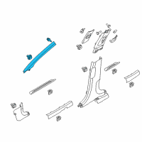 OEM 2020 Kia Sportage Trim Assembly-Front Pillar Diagram - 85820D9000ED