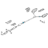 OEM 2015 Kia Cadenza Gasket-Exhaust Pipe Diagram - 287513R100