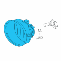 OEM 2004 Toyota RAV4 Fog Lamp Diagram - 81221-42060
