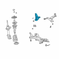 OEM 2009 Toyota Prius Knuckle Diagram - 43201-47010