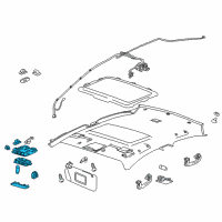 OEM 2019 Chevrolet Sonic Map Lamp Assembly Diagram - 42624856