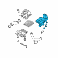 OEM 2007 Honda Civic Case Set, Air Cleaner Diagram - 17201-RMX-000