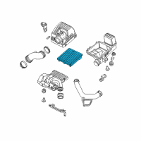 OEM Honda Civic Element Assembly, Air Cleaner Diagram - 17220-RMX-000