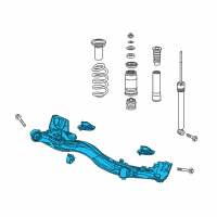 OEM 2016 Honda HR-V Beam Assembly, Rear Axle Diagram - 42100-T7X-A00