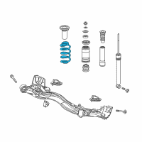 OEM 2016 Honda HR-V Spring, Rear Diagram - 52441-T7X-A02