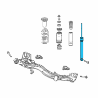 OEM 2022 Honda HR-V Shock Absorber Unit, Rear Diagram - 52611-T7W-A01