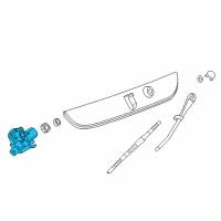 OEM 2018 Chevrolet Suburban Rear Motor Diagram - 23108338