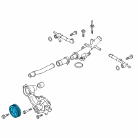 OEM Lincoln MKX Pulley Diagram - FT4Z-8509-A