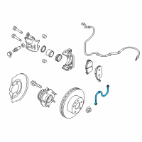 OEM Nissan Murano Hose Assy-Brake, Front Diagram - 46210-1AA1A