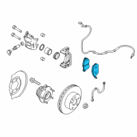 OEM 2014 Nissan Murano Disc Brake Pad Kit Diagram - DA06M-EG09PNW