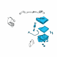 OEM Ford Mustang Air Cleaner Assembly Diagram - AR3Z-9600-E