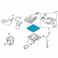 OEM 2016 Chevrolet Cruze Element Asm, Air Cleaner <See Guide/Contact Bfo> Diagram - 13272719